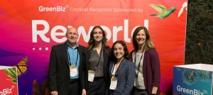 Appalachian students and faculty at GreenBiz(L-R): Jim Westerman,Grace Houle, Charlie Bourne, Tammy Kowalczyk